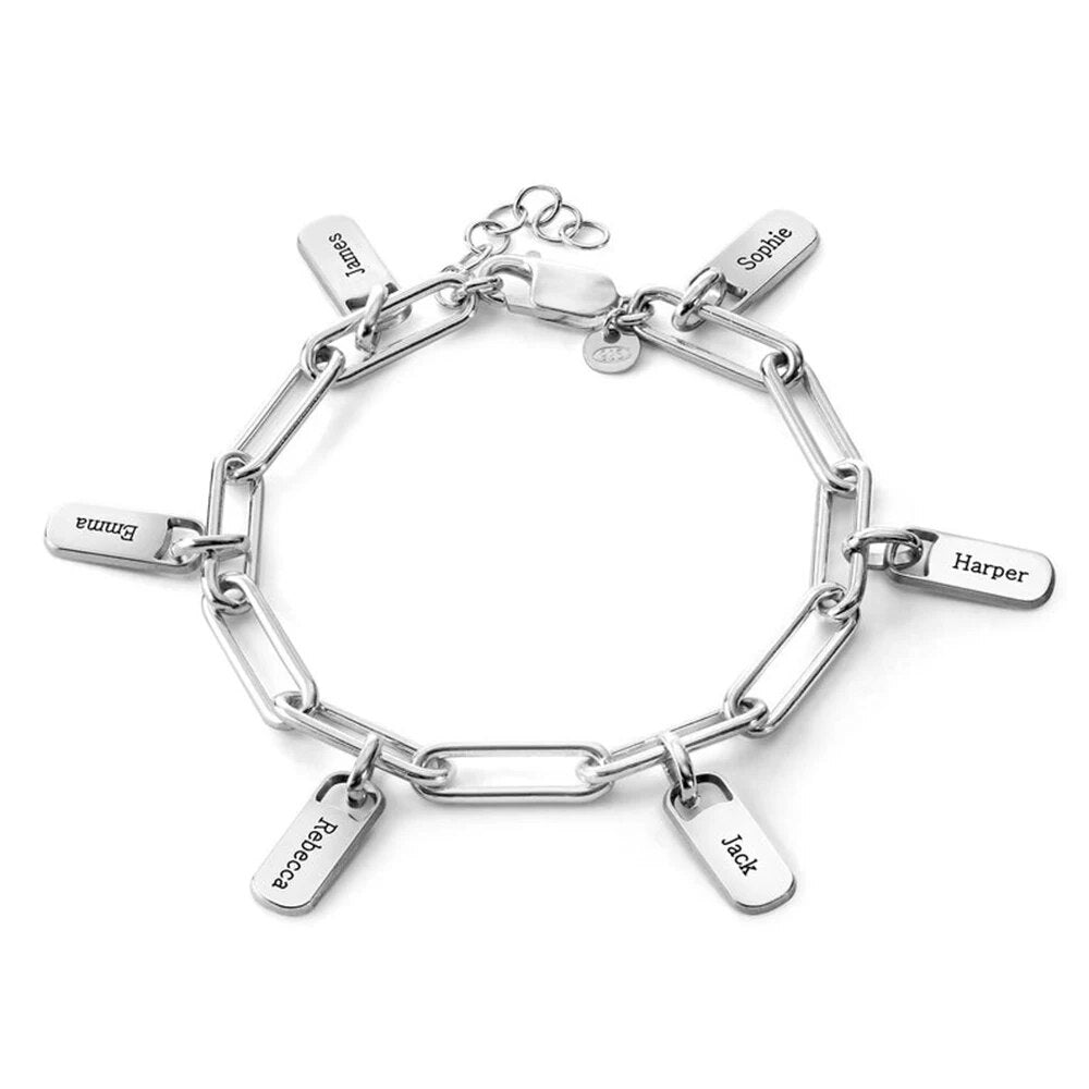 Pulseira Tag Personalizada - Grave os Nomes Da Sua Família | Oferta Especial + Frete Grátis
