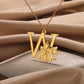 Colar Personalizado | Rosa da Vida - Aço Inoxidável - Folheado a Ouro - Corte a Laser.