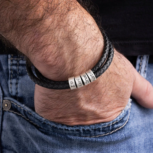 Pulseira Personalizável Dia dos Pais | Oferta Especial 50% OFF + Frete Grátis Somente Hoje!